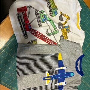 The Children's Place White and Gray Short Sleeve Tees